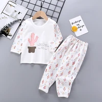 kids summer clothes pant suits cartoon print t shirt for boy two pieces sets baby girls clothing underwear childrens clothing