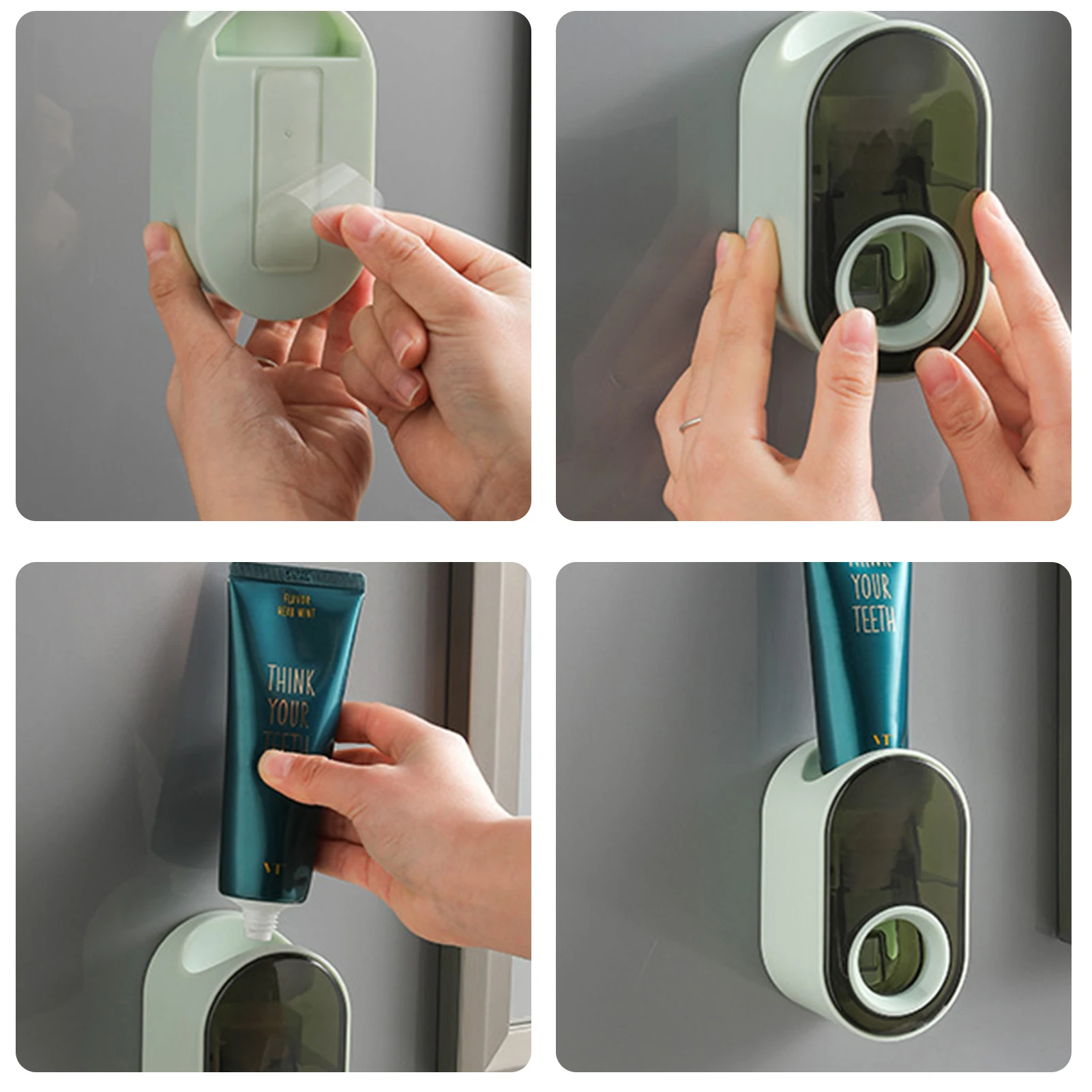 

Automatic toothpaste dispenser, toothpaste squeezer wall-mounted bathroom waterproof lazy toothpaste squeezer