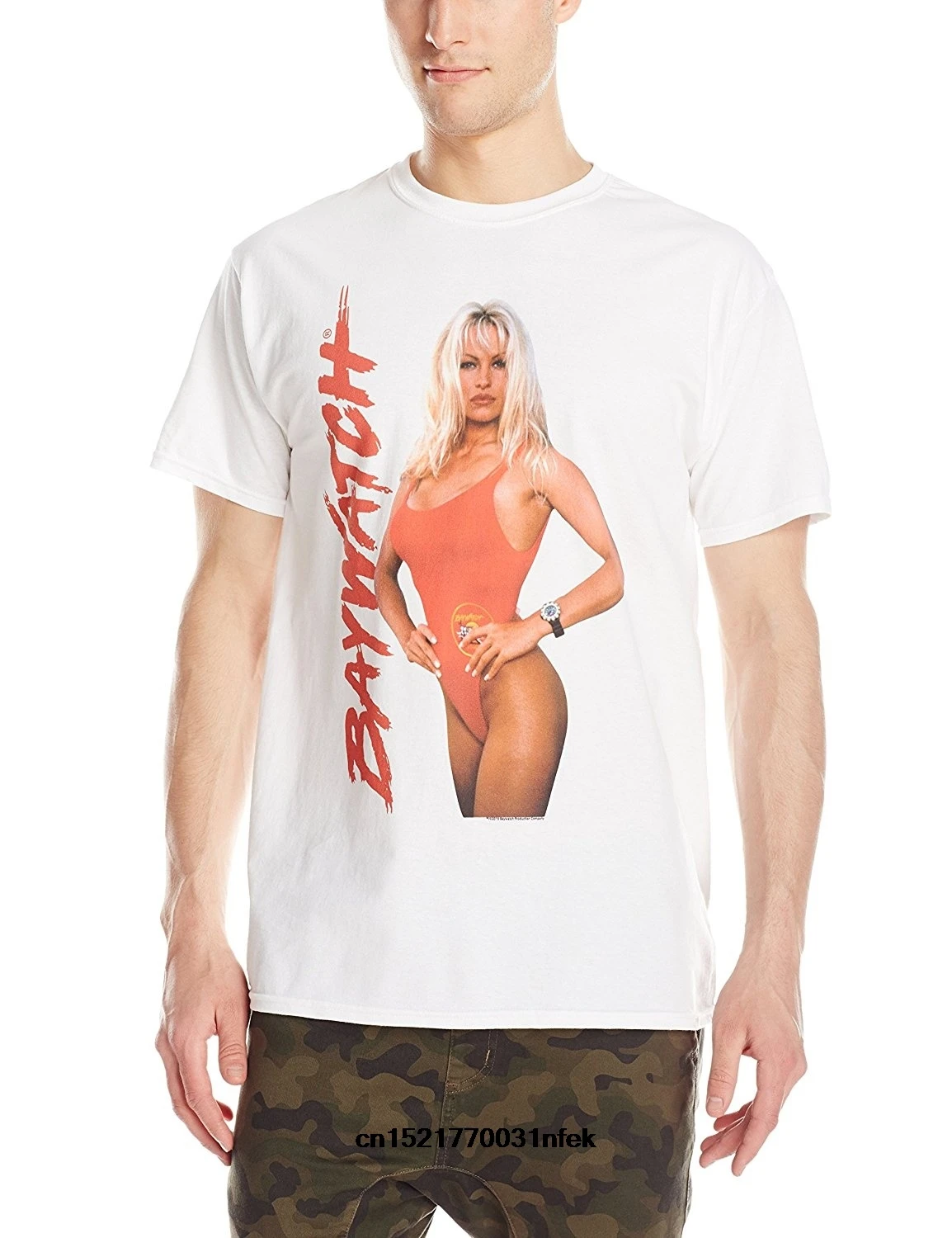 Мужская футболка Baywatch Pamela Anderson фото забавная новинка wo Men|Мужские футболки| |