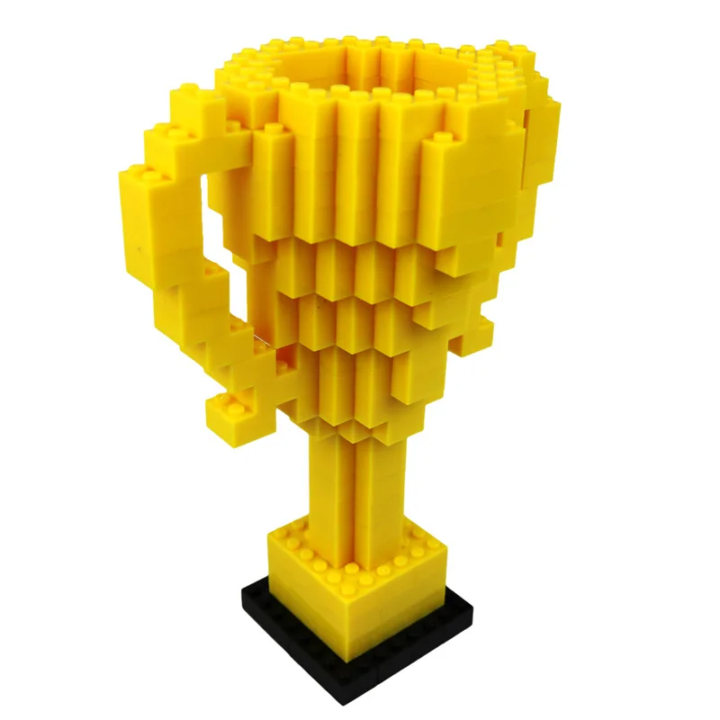 ABS маленькие строительные блоки чемпионат трофей Детская образовательная