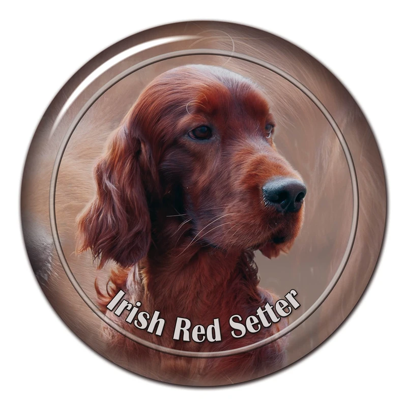 B0900# 13CM/17CM Self-Adhesive Decal Irish Red Setter Dog Car Sticker Decors on Bumper Rear Window Laptop