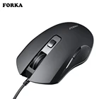 Мышь Компьютерная проводная, 6 кнопок, 3200DPI, бесшумная оптическая, светодиодная подсветка