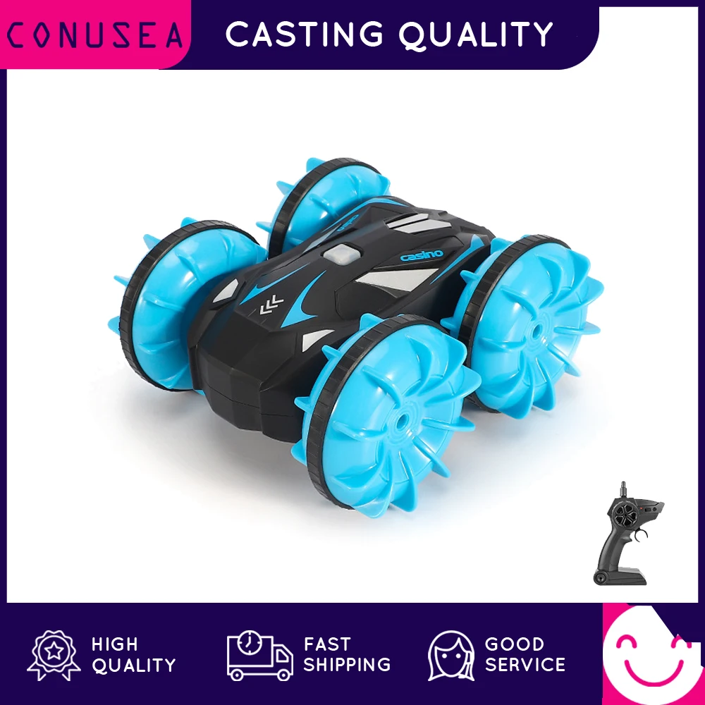 

Amphibious RC Car 1: 20 Scale 2.4GHz Remote Control Cars Boat Waterproof RC Monster Truck Stunt Car All Terrain Water Pool Toy