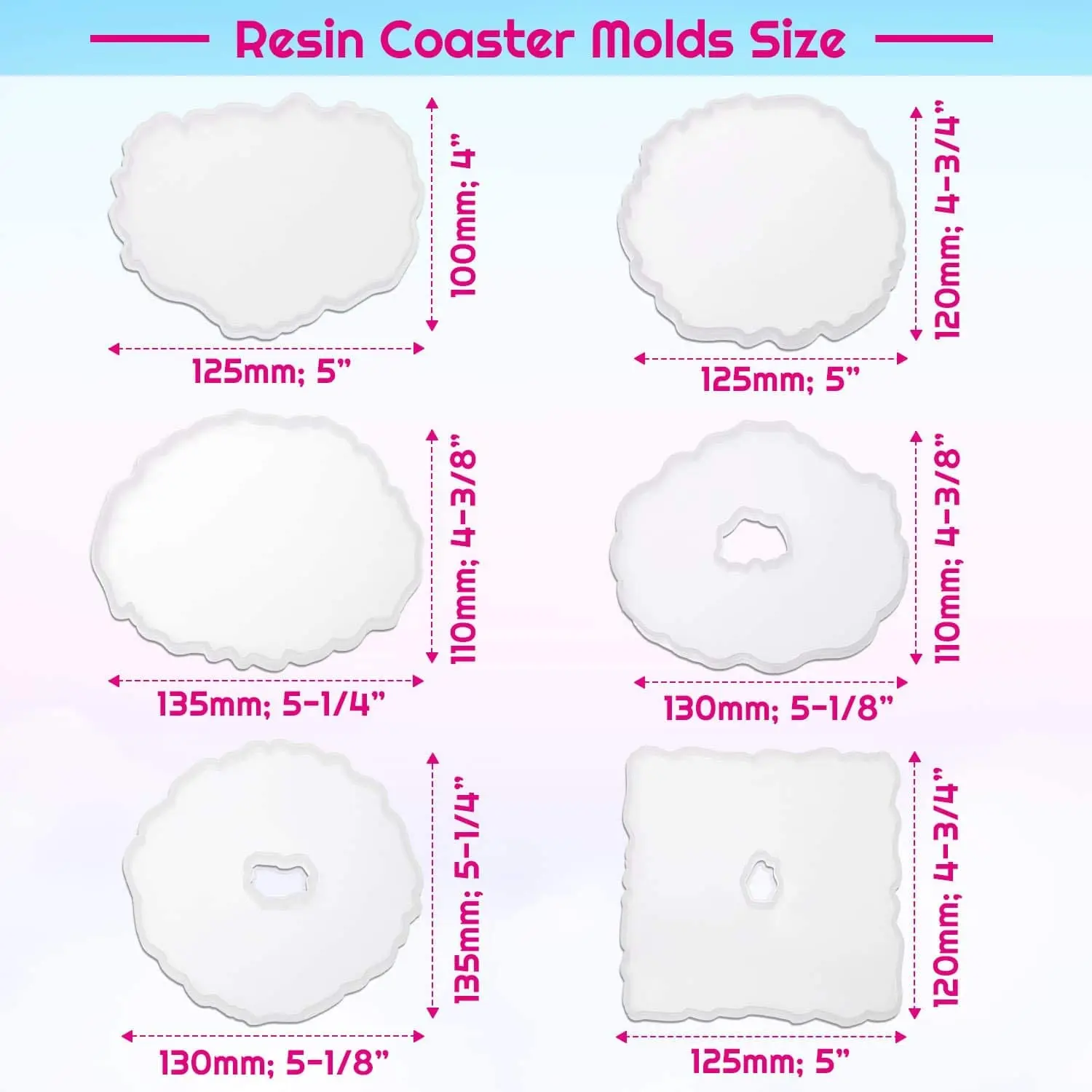 Полимерные формы для кастинга силиконовые горки украшения дома из полимерной
