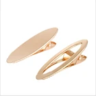 Заколка для волос, позолоченнаяПлоская овальная, 61x18 мм, 60x11 мм, 10 шт.лот