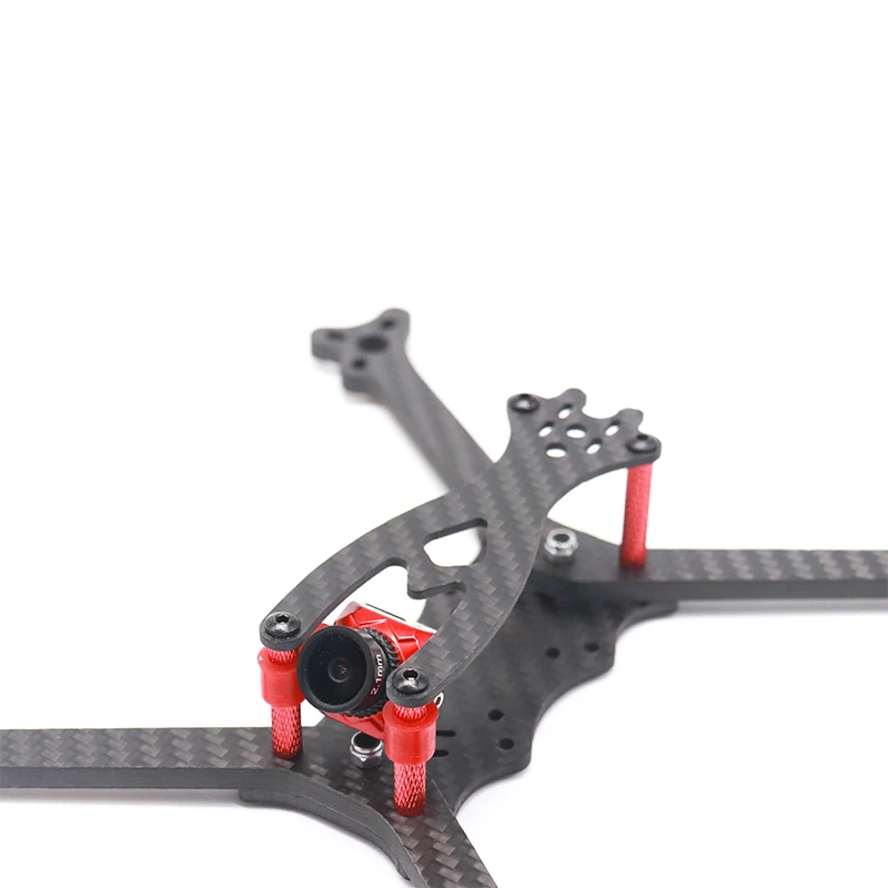 Набор рамок TCMMRC FPV, углеродное волокно, пламя 210, 210 мм, 5 дюймов, 5 мм, рукоятка с 3D печатью, части для гоночного дрона RC FPV