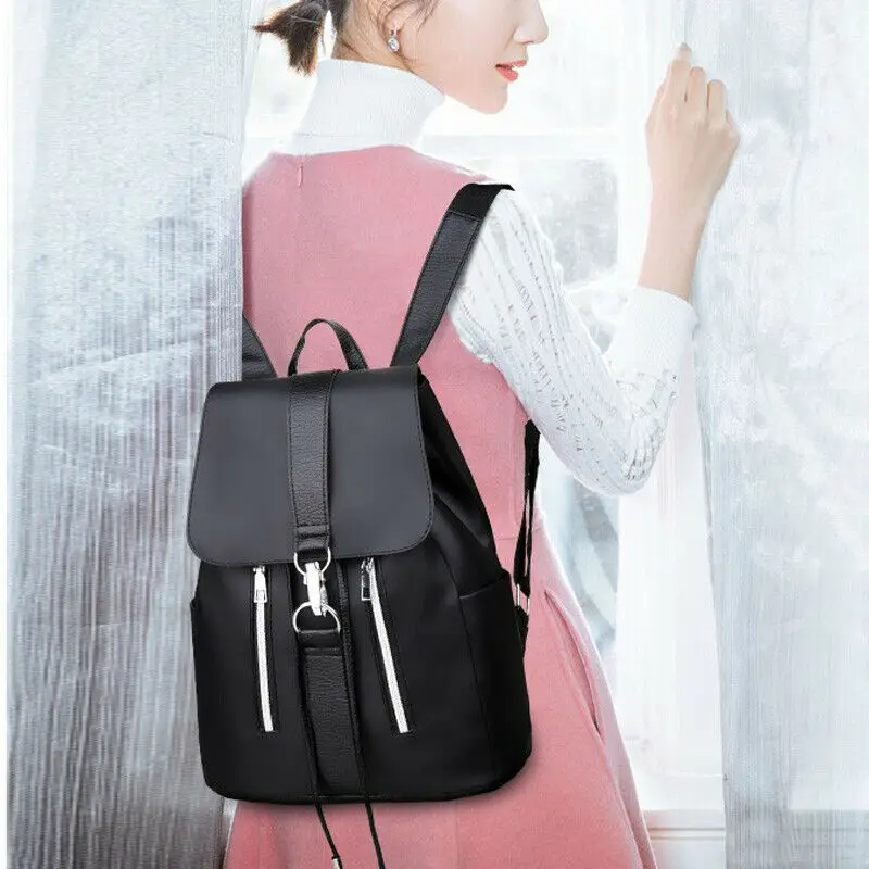 Женский Противоугонный водонепроницаемый рюкзак из ткани Оксфорд Одноцветный