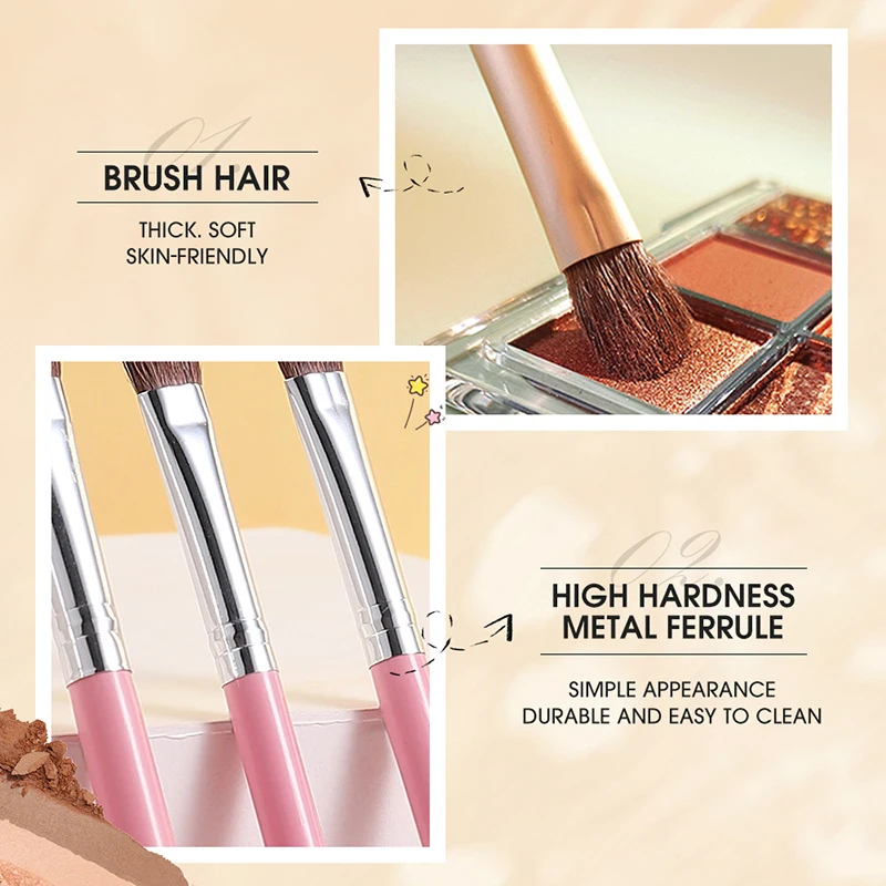 

Makeup Brush Set Professional Convenience Travel Size Cosmetic Brushes Kit Eyeliner Eyelash Lip Make Up Brush For Women Girl