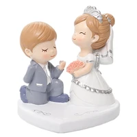 zk30 creative miniature ornaments boy girl sweety lovers couple figurines craft fairy resin dolls wedding accessories