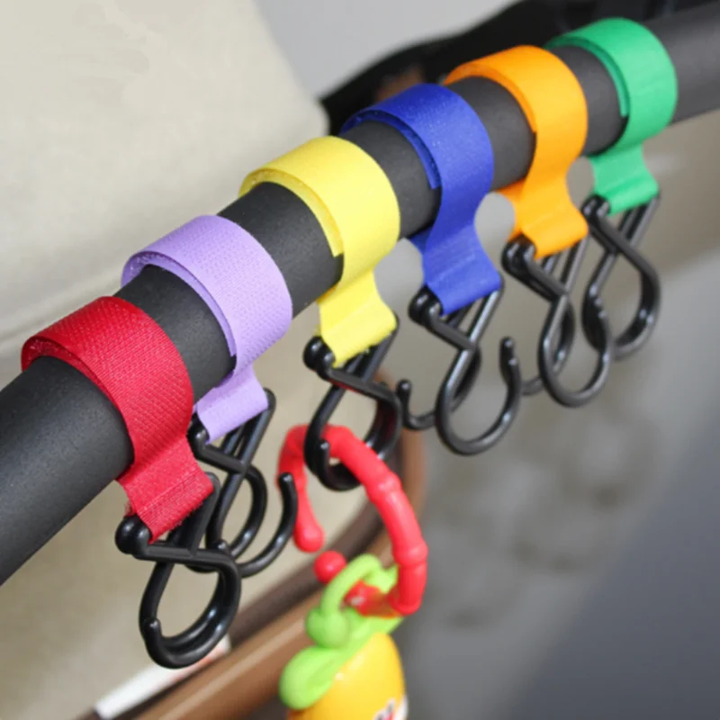 

High Quality Convenient Baby Stroller Accessories Pram Hooks Pushchair Car Hanger Hanging Strap Baby Stroller Hook
