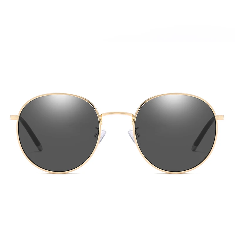 Новые Круглые Солнцезащитные очки в стиле стимпанк для женщин и мужчин винтажные