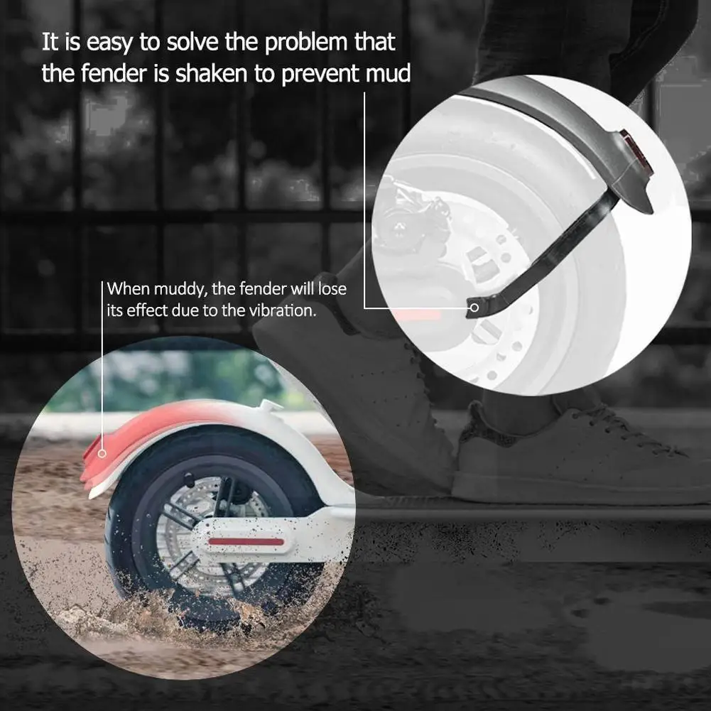 

Folding Scooter Mudguard Bracket Accessories M365 Scooter Absorber Shock Rear Mudguard Bracket Anti-breaking U3f2