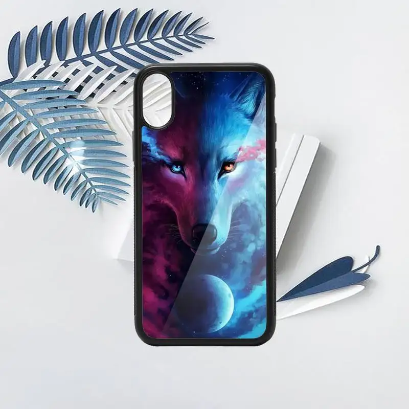 

Moon roaring wolf Phone Case TPU For iPhone X XR XS 11 12 mini Pro MAX 6 6S 7 8 Plus SE 2020