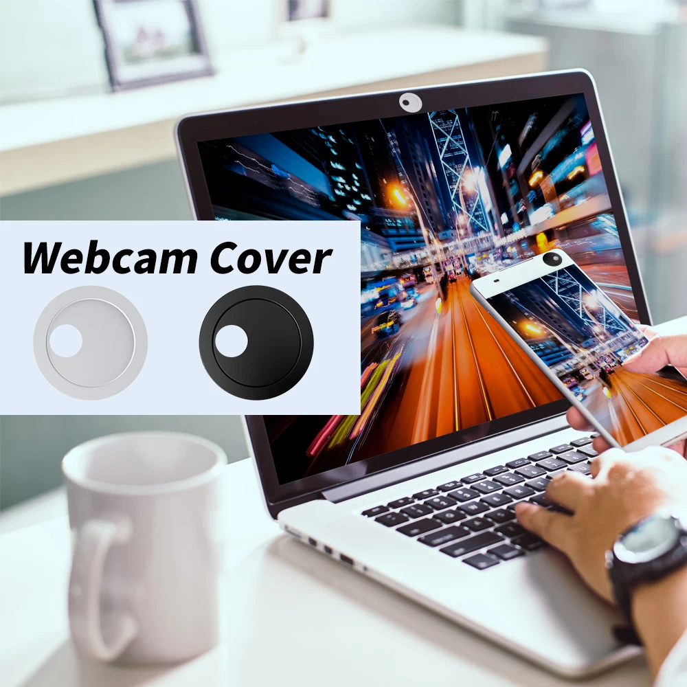 

ANMONE Round Rotation Webcam Camera Cover Privacy Lens Cap For Mobile Phone Tablets Devices Protectors