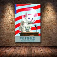 fallout 4 video game poster mr pebbles cat posters and prints wall art canvas painting picture kids room decorative home decor
