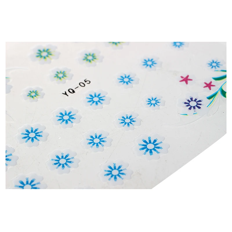 

50 Sheets MIx Finger Toe Nail Art Decoration Flower Sticker Decal DIY