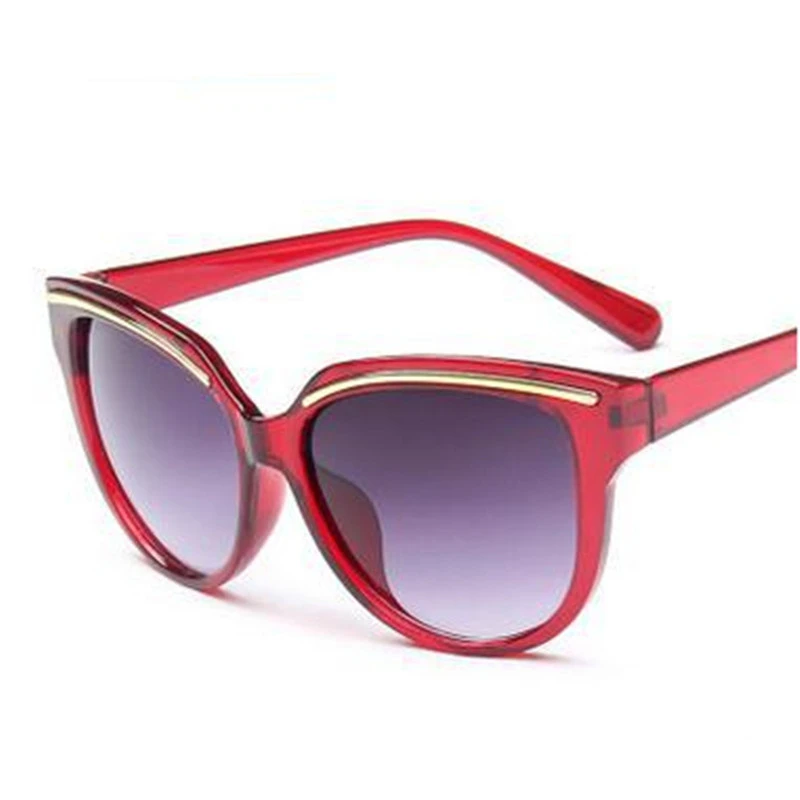 Женские солнцезащитные очки винтажные большие оправы Солнцезащитные кошачий