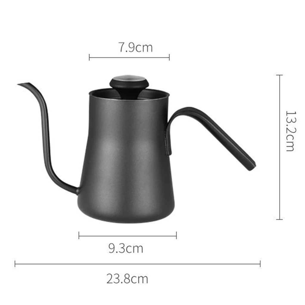 

Gooseneck Coffee Kettle Hand Drip Integrated Thermometer Pour Over Kettle 400ml
