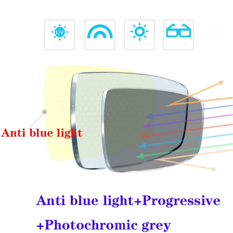 1.61 multifocal Vazrobe авиационные очки, оправа для женщин, мужчин, очки для женщин, близорукость, оптические очки по рецепту, розовые очки, модные женские - Цвет оправы: 1.61 multifocal