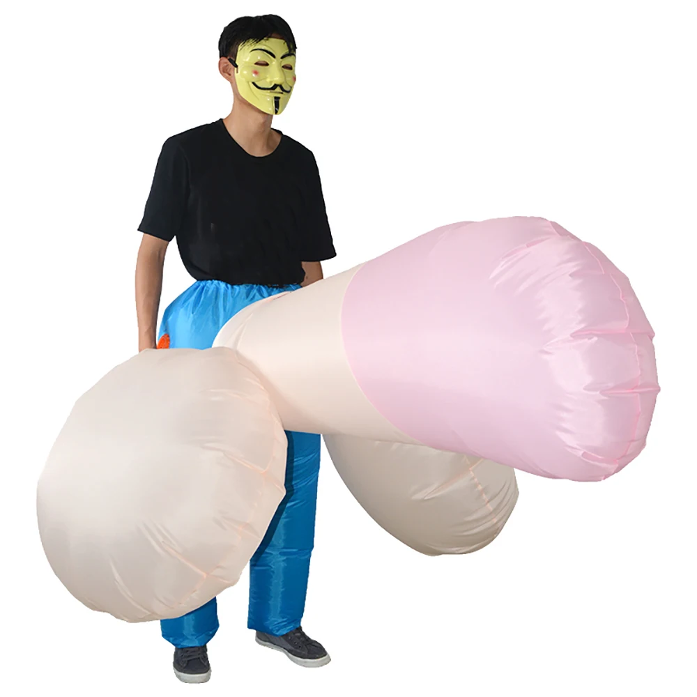 Надувной пенис для взрослых надувной костюм одного размера большой и забавный