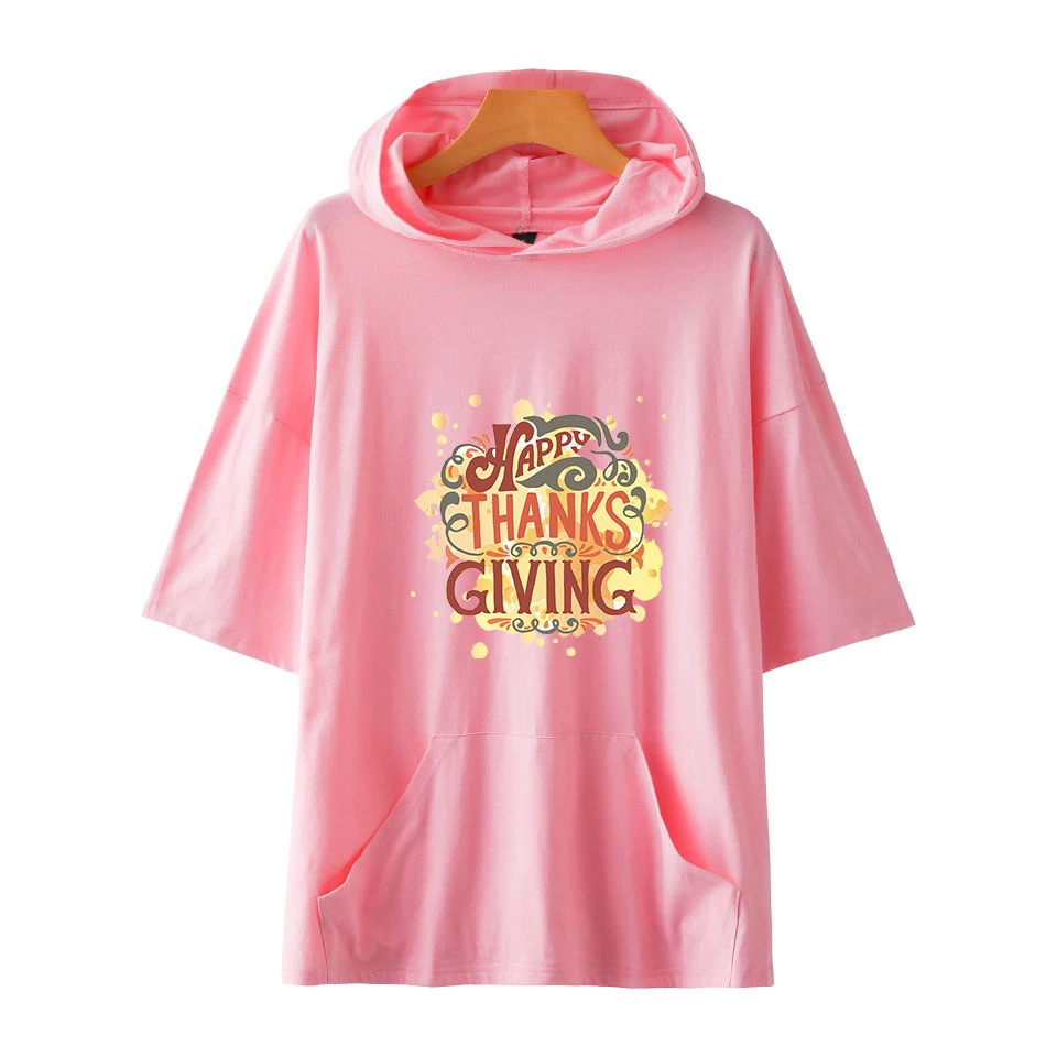 

2019 Summer Newest thanksgiving day 2D Printed T Shirt Men Casual Male tshirt harajuku Short Sleeve T Shirts Tops tee