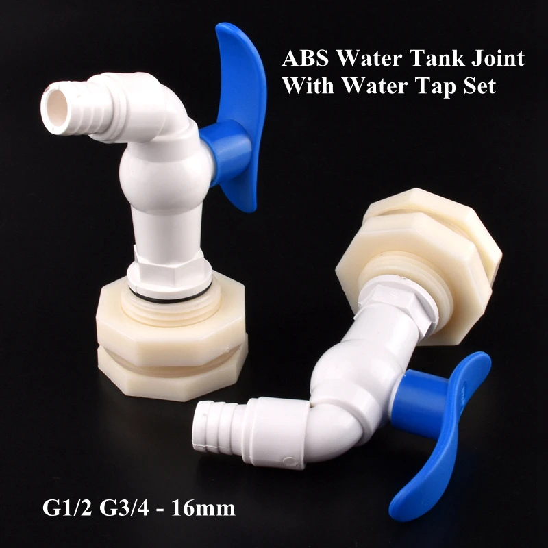 

G1/2 3/4 To 16mm Water Tank Connector Set Water Tap Aquarium Fish Tank Hose Joints Watering Irrigation Adapter Car Wash Joint