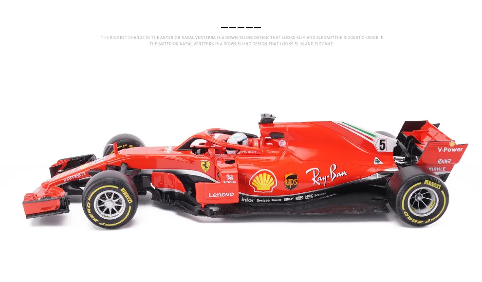 Bburago 1:18 Ferrari F1 производитель авторизованный имитационный сплав модель автомобиля ремесла украшение Коллекция игрушек инструменты