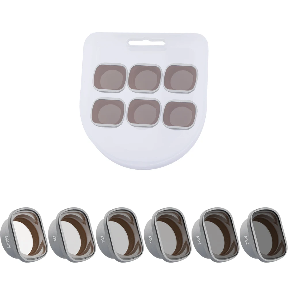 Filtro de Drone 64 para Dji Fpv Combo Densidade Neutra Ndpl Polar Kit Câmera Acessórios Proteção 4 Pces 6 Conjunto Nd4 – 8 16 32