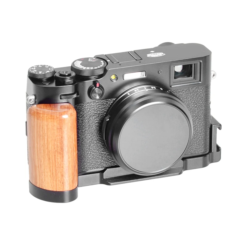 Quick Release Shaped Plate Holder Wooden Handle Protective High Side Panel Hand Grip Camera Bracket for Fuji X-A7 XA7 | Электроника