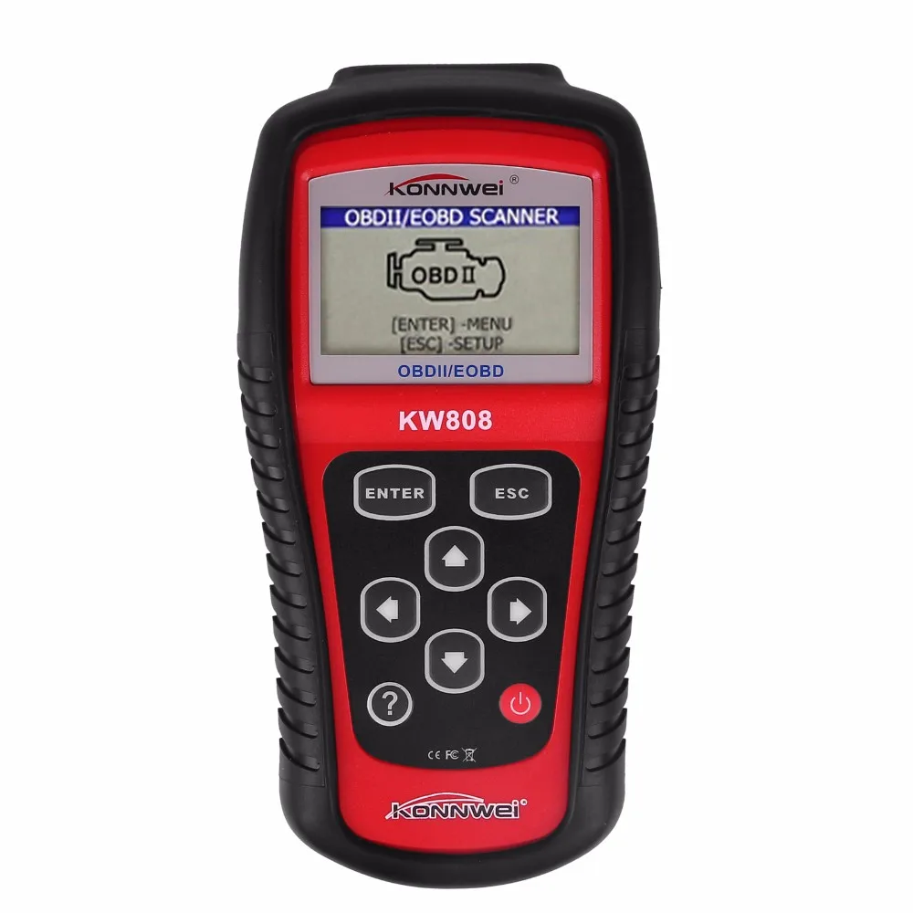 Автомобильный сканер OBD2 KW808 Anto диагностический считыватель кодов EOBD проверка