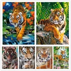 Алмазная 5D картина сделай сам с тигром, вышивка крестиком, полная круглая квадратная мозаика, алмазная вышивка, украшение для дома, подарок, настенные картины
