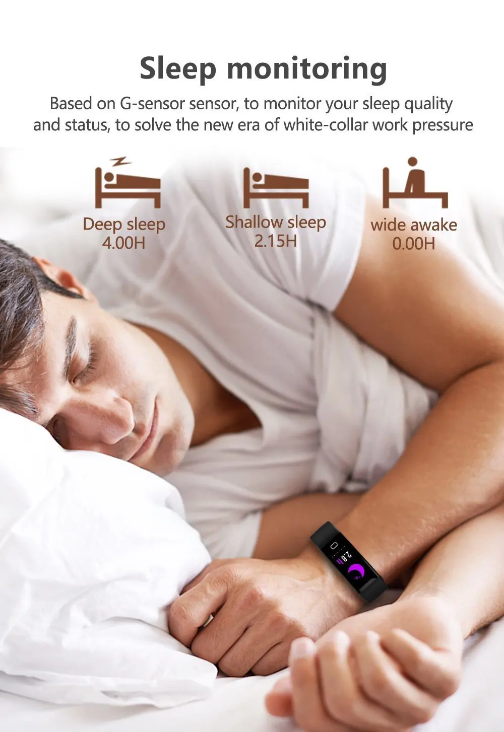 

F07 Smart Band IP68 Waterproof Bluetooth Heart Rate Fitness Tracker Bracelet Blood Pressure Oxygen Monitor Sports