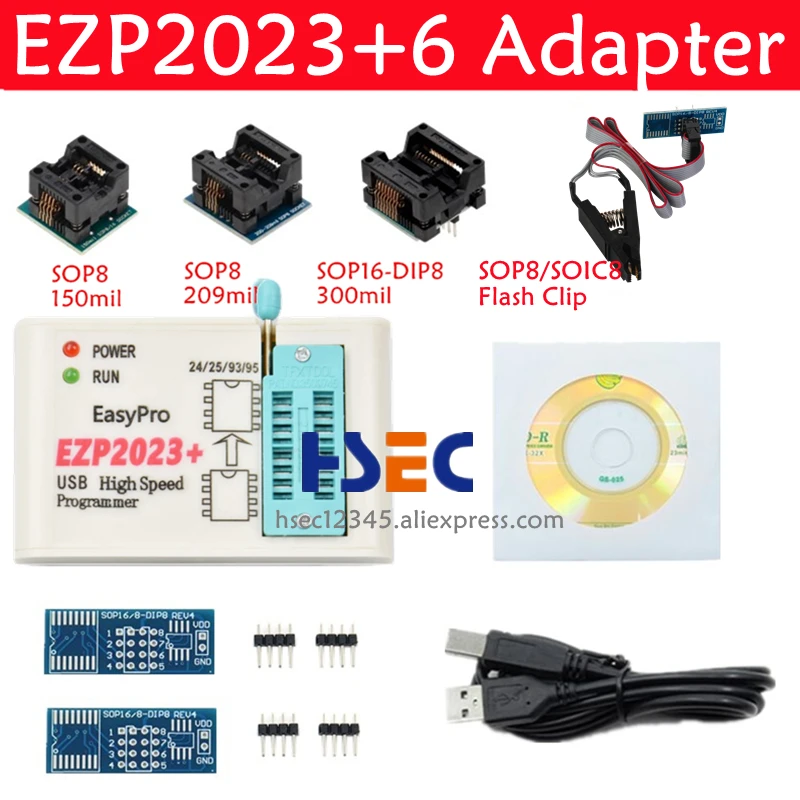 Высокоскоростной USB-программатор EZP2023 оригинальный SPI EZP 100% с поддержкой 24 25 93 95