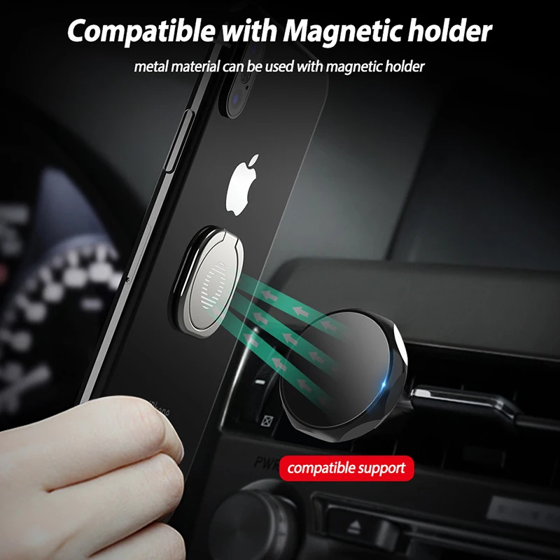 

Universal Magnetic Mobile Phone Ring Socket Car Phone Holder Telephone Accessories Car Bracket Stand Support For iPhone Samsung