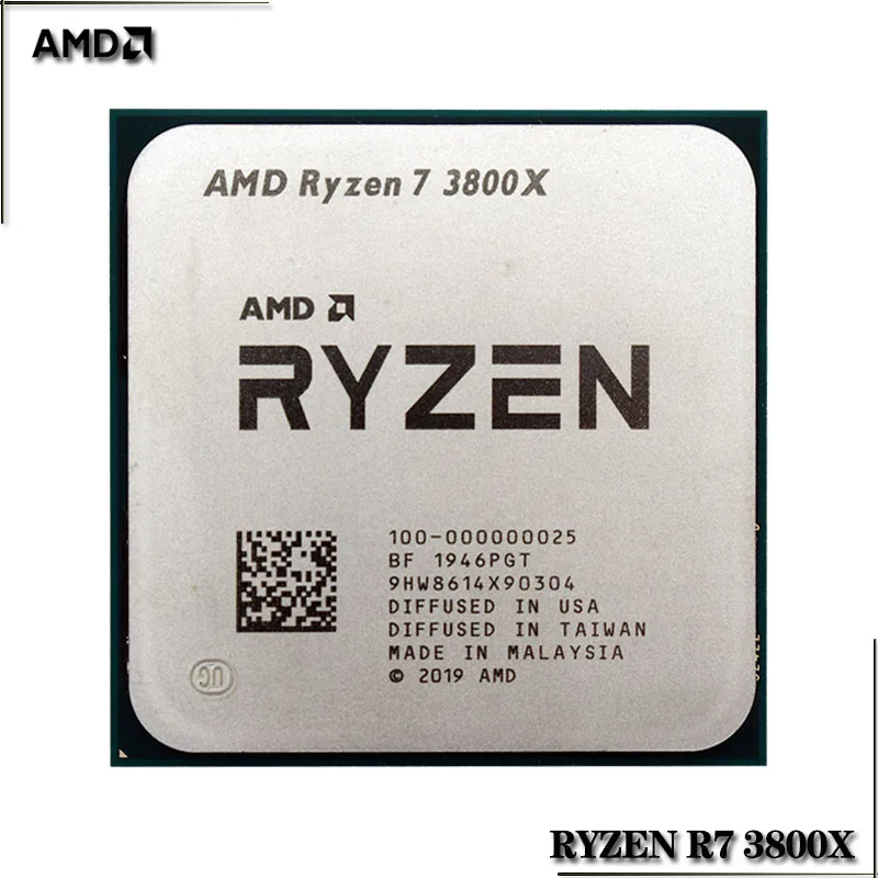 Процессор AMD Ryzen 7 3800X R7 3 9 ГГц нм L3 = 32 м 100 000000025 105 Вт восемь ядер 16 потоков Гнездо