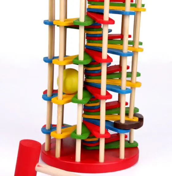 Имитация гусеницы едящего яблока Монтессори Деревянные игрушки с когнитивными