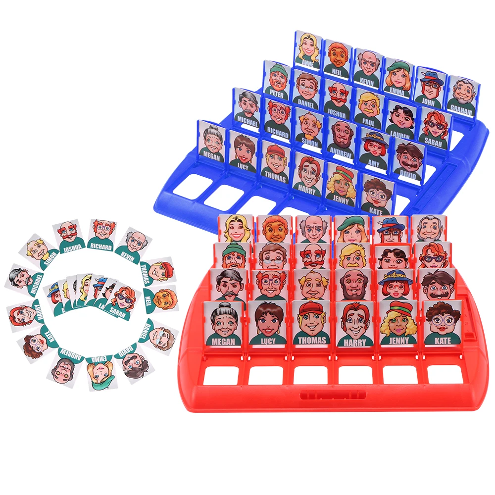 

Portable Funny Indoor Tabletop Who Is It Board Game Guessing Games Kids Children Adults Family School Travel Party Toy