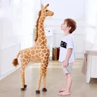 Жираф плюшевый, Мягкая Реалистичная кукла-жираф, домашний декор для детей, подарок на день рождения, большой размер