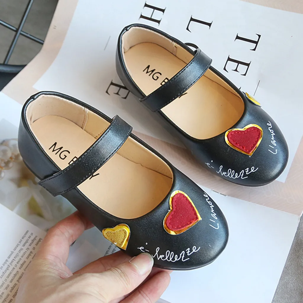 Модная милая мягкая кожаная обувь принцессы для маленьких девочек малышей новый