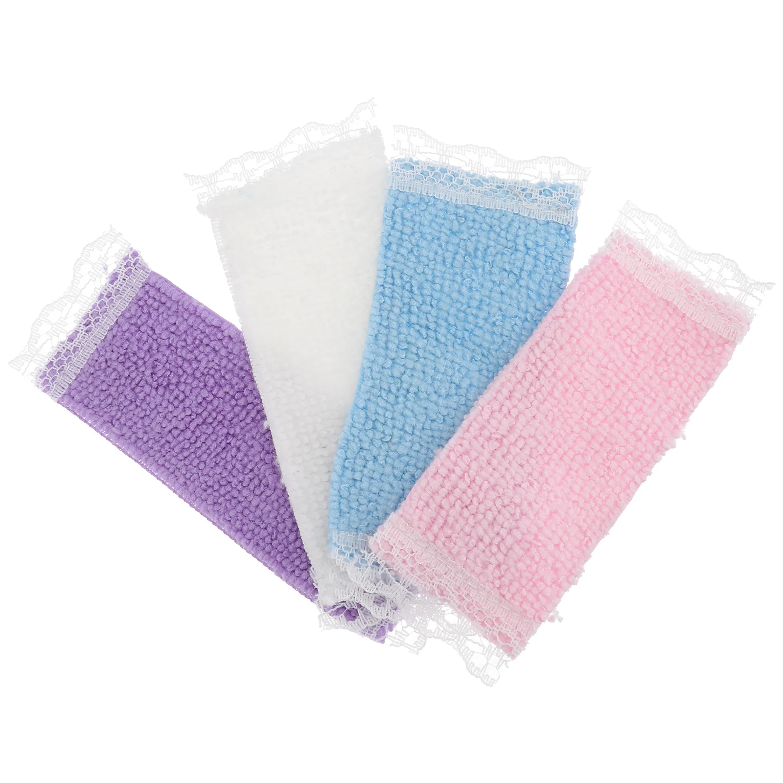 

Миниатюрные банные полотенца, модель игрушки, мини-полотенце, игрушка для ролевых игр, аксессуары для кукольного домика, украшение, случайн...