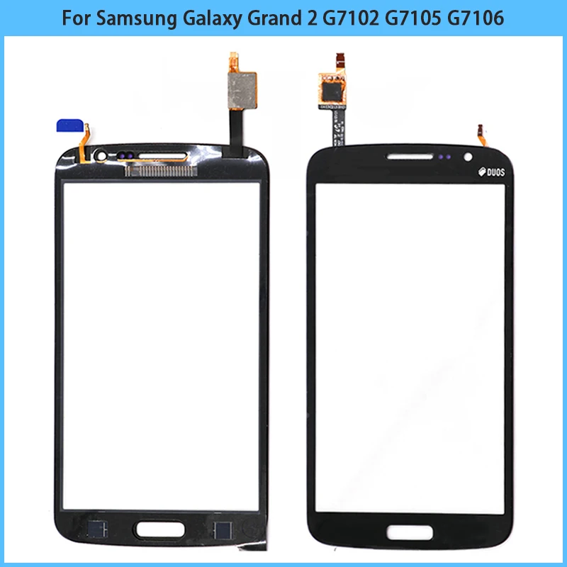 New G7102 TouchScreen For Samsung Galaxy Grand 2 G7105 G7106 G7108 Touch Screen Panel Digitizer Sensor Front Glass Lens