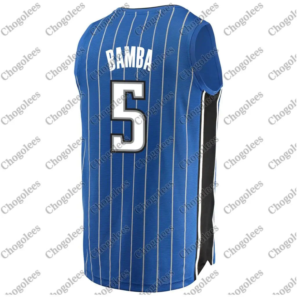 

Men Basketball Jersey Mohamed Bamba Orlando Branded Draft First Round Pick Fast Break Jersey Blue Icon Edition