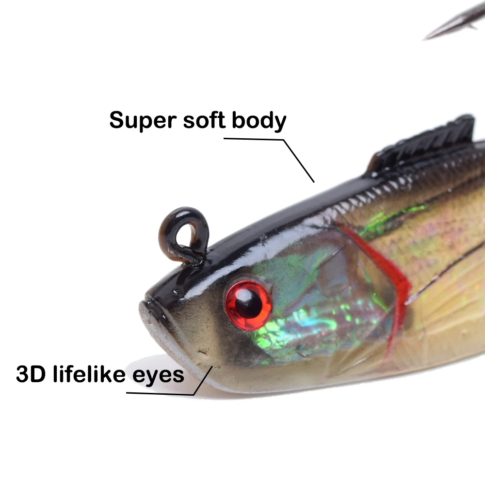 " /17 см, 9"/23 см длина большой плавательный shad super deap морская лодка Троллинг Большая Игра Рыбалка Т Хвост Мягкая приманка с тяжелым острым крючком