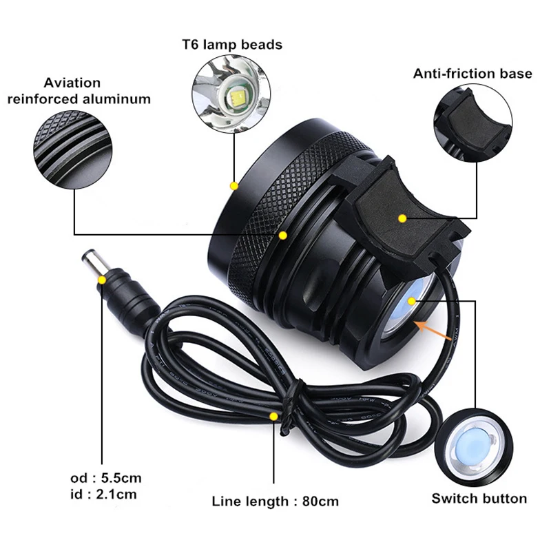 Горячая Распродажа 7 * XML T6 светодиодный велосипедный светильник велосипедная