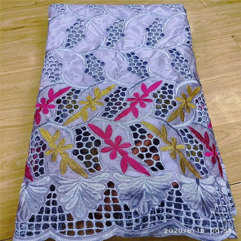 

2020 New arrival african Bazin riche fabric with beads embroidery lace / bazin riche dress material Nigerian 3L061701