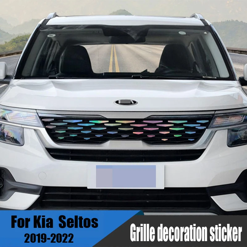 

for Kia Seltos kx3 2019 2021 2022 grille exterior change color film decoration sticker modification
