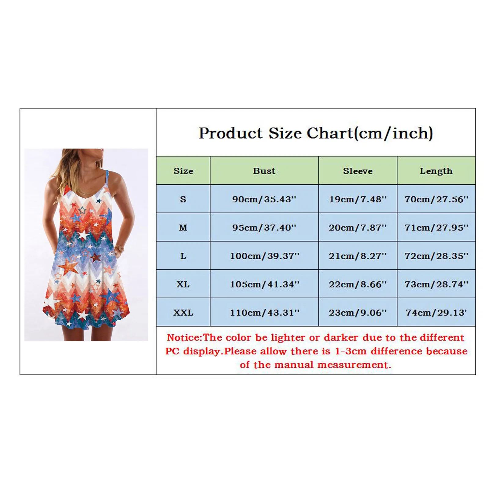 

40# Star Printing Sexy Summer Dress Vintage Tie-dye Sleeveless Dress V Neck A-line Strap Dress High Waist Slender Mini Dresses