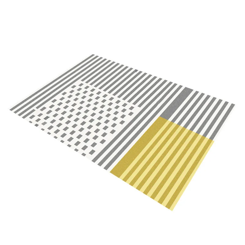 

KC Modern Simple Abstract Pattern Living Room Printing Model Room Children's Creeping Carpet Floor Mat Rug for Living Room