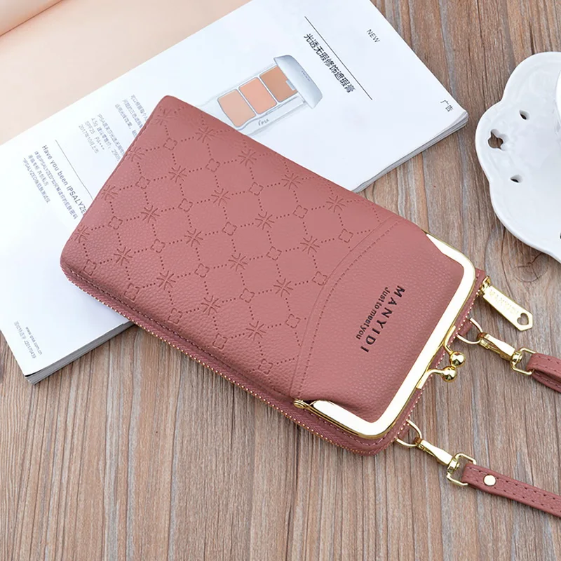 Женский кошелек из искусственной кожи с застежкой-молнией визитница женский для