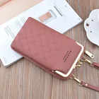 Женский кошелек из искусственной кожи с застежкой-молнией визитница женский кошелек для монет Кошельки мобильный телефон деньги сумочка клатч Сумочка через плечо сумка карман